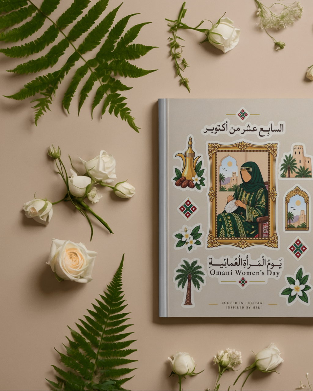 Omani Women's Day Spiral A5 Notebook by Printing Master